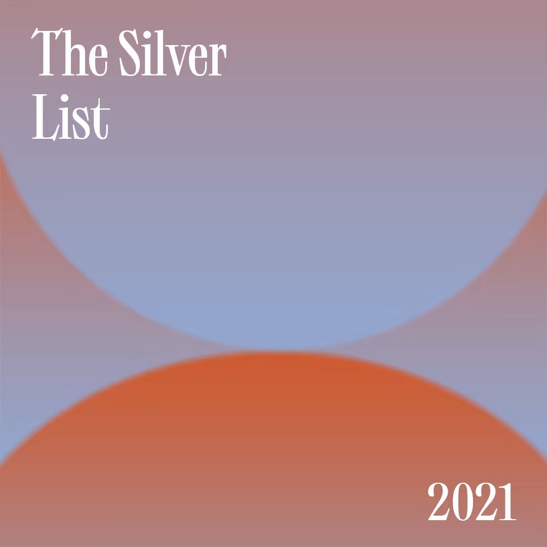 An abstract background with the text "The Silver List: 2021".